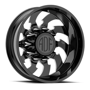 Adf Dually Reaper Wheels Rims 28x8.25 8x200 Gloss Black/Machined -156mm