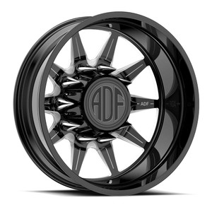 Adf Dually Lone Star Wheels Rims 28x8.25 8x275 Gloss Black/Machined -156mm