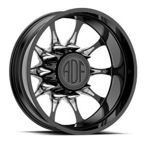 Adf Dually Oil Man Wheels Rims 28x8.25 8x165.1 Gloss Black/Machined -156mm