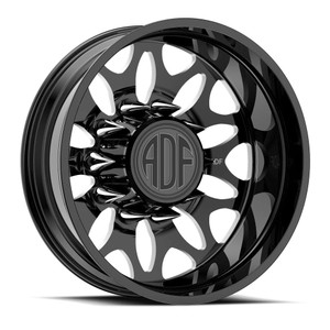 Adf Dually Zyn Wheels Rims 24x8.25 8x170 Gloss Black/Machined -167mm
