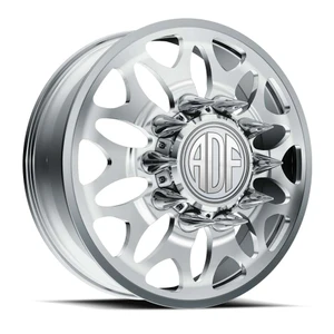 Adf Dually Zyn Wheels Rims 22x8.25 8x165.1 Polished 145mm