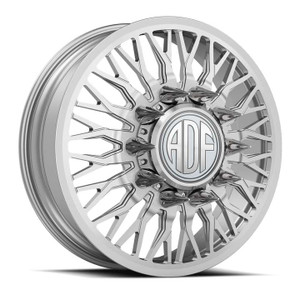 Adf Dually Rizz Wheels Rims 22x8.25 10x225 Hyper Silver 145mm