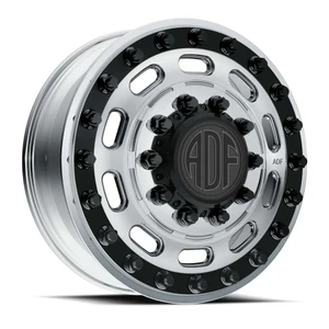 Adf Dually Maximus Wheels Rims 26x8.25 8x170 Polished W/ Black Accents 132mm