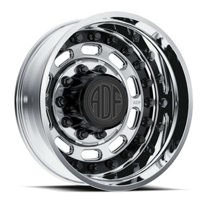 Adf Dually Maximus Wheels Rims 28x8.25 8x165.1 Polished W/ Black Accents -156mm
