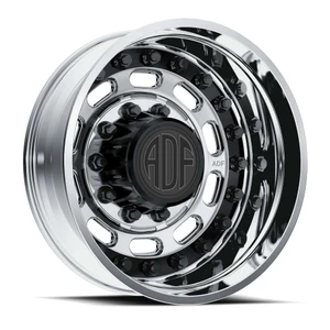 Adf Dually Maximus Wheels Rims 28x8.25 8x165.1 Polished W/ Black Accents -156mm