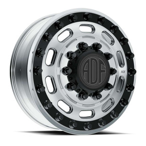 Adf Dually Maximus Wheels Rims 26x8.25 8x275 Polished W/ Black Accents 132mm