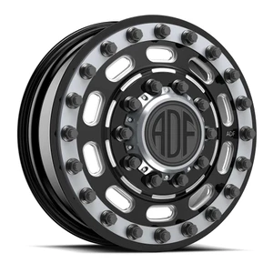 Adf Dually Maximus Wheels Rims 26x8.25 8x165.1 Gloss Black/Machined W/ Gunmetal Accents 132mm