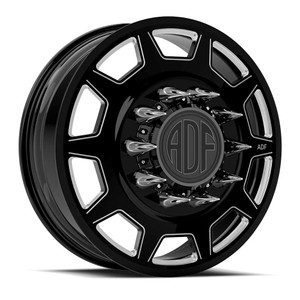 Adf Dually Retro Wheels Rims 26x8.25 8x165.1 Gloss Black/Machined 132mm