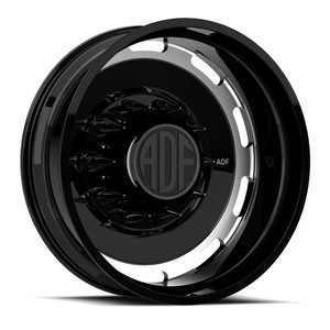 Adf Dually Optimus Wheels Rims 26x8.25 8x165.1 Gloss Black/Machined -156mm