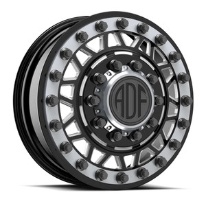 Adf Dually Mad Max Wheels Rims 28x8.25 8x200 Gloss Black/Machined W/ Gunmetal Accents 132mm