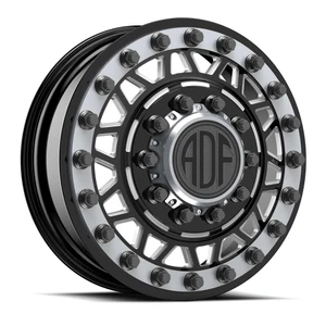 Adf Dually Mad Max Wheels Rims 26x8.25 8x275 Gloss Black/Machined W/ Gunmetal Accents 132mm