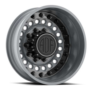 Adf Dually Mag Nuts Wheels Rims 28x8.25 8x165.1 Gunmetal W/ Black Accents -156mm