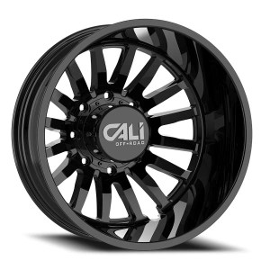 Cali Off-Road Dually Summit  Wheels Rims 22x8.25 8x200 Gloss Black -192mm
