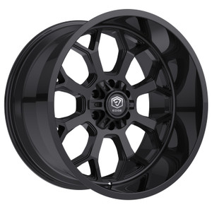 Edge Off Road 301B Wheels Rims 20x10 5x127 5x139.7 Gloss Black -19mm | 301B-2100919