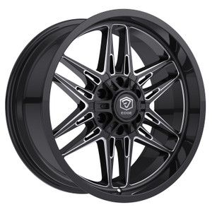 Edge Off Road 303Bm Wheels Rims 20x10 6x135 6x139.7 Gloss Black W/ Milled Accents -19mm | 303BM-2106819