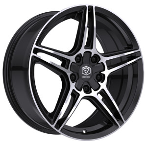 Edge Street 354Mb Wheels Rims 19x8.5 5x100 5x114.3 Gloss Black Machined Face 40mm | 354MB-9851840