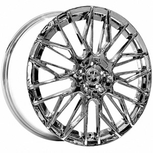 Rock Forged Ff33 20x8.5 5x110 5x114.3 Chrome 38mm Wheels