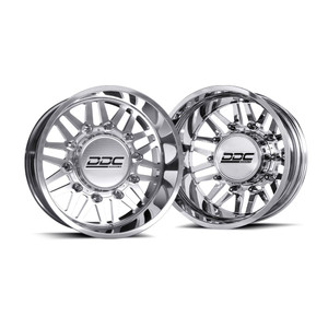 Ddc Dually Aftermath With Super Single Front Wheels Rims 22x8.25 8x200 Polished