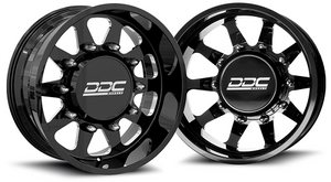 Ddc Dually The Ten Forged With Super Single Front Wheels Rims 22x8.25 8x200 Black Milled