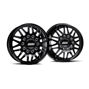 Ddc Dually Aftermath Wheels Rims 22x8.25 10x225 Black Milled