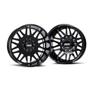 Ddc Dually Aftermath With Super Single Front Wheels Rims 22x8.25 10x225 Black Milled