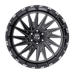 Tis 547Bm Wheels Rims 20x10 5x127 5x139.7 Gloss Black W/ Milled Accents -25mm | 547BM-2100925