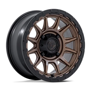Fuel Fv866 Piston  Atv Wheels Rims 15x7 4x137 Matte Bronze W Matte Black Lip 10mm | FV866ZB15704810A