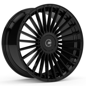 Road Force Rf22 Wheels Rims 24x10 6x139.7 Gloss Black 20mm | RF2224101397+20GB