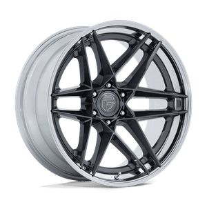 Fuel Fc408 Flight Wheels Rims 20x9 6x139.7 Gloss Gunmetal W/ Chrome Lip 1mm | FC408AP20906801