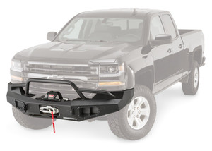 Warn Ascent Front Bumper for Chevrolet Silverado 1500 featuring an integral winch mount for WARN mid-frame winches | BCSQ 100920