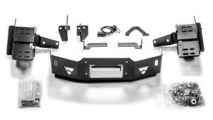 Warn Mounts WARN Large frame winch (165ti, M15, M12) behind the factory bumper on Ford Super Duty vehicles Moves bumper forward approximately 5 inches and requires 107190 skirting kit | BCSQ 107168