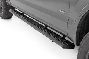 Rough Country BA2 Running Board - Side Step Bars - Ford F-150/F-250/F-350 2WD/4WD (15-26) | DHTP 41010A