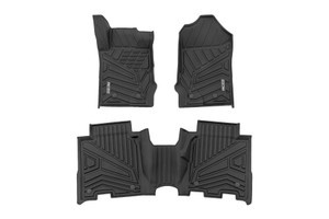 Rough Country Floor Mats - Front & Rear - Ford Bronco 4WD (2021-2025) | DHTP FF-51602