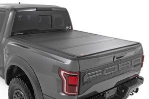 Rough Country Hard Tri-Fold Flip Up Bed Cover - 6'7" Bed - Ford F-150 2WD/4WD (2021-2026) | DHTP 49225650