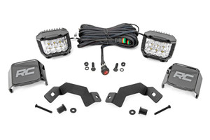 Rough Country LED Light Kit - Ditch Mount -  3" OSRAM - Wide - Toyota Land Cruiser (24-25) | DHTP 72116