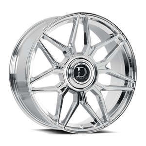 DOLCE LUXURY Verona Wheels Rims 24x10 Blank Custom Drilled Chrome 35mm | VERONA-241000C