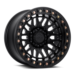 LOCK OFFROAD Invader Forged Beadlock Wheels Rims 17x9 Blank Custom Drilled Matte Black 0mm | INVADER-7900MBF