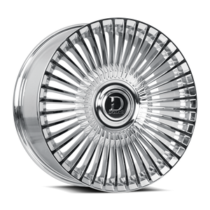 DOLCE LUXURY Trento Wheels Rims 24x9 Blank Custom Drilled Chrome 35mm | TRENTO-249000C