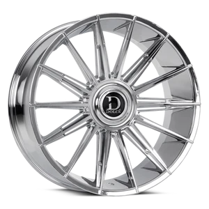 DOLCE LUXURY Mirelli Wheels Rims 24x10 Blank Custom Drilled Chrome 20mm | MIRELLI-241000C20