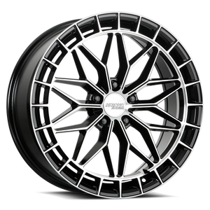 Katana Kr12 Wheels Rims 17x7.5 5x120 Gloss Black Machined 40mm | KR12-177545GBF