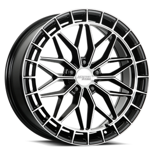 Katana Kr12 Wheels Rims 18x8 5x114.3 Gloss Black Machined 40mm | KR12-188054GBF