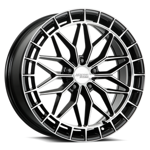 Katana Kr12 Wheels Rims 20x8.5 5x110 Gloss Black Machined 40mm | KR12-208551GBF