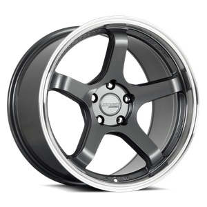 Katana Hr05 Wheels Rims 18x9.5 5x120 Gloss Gunmetal Machined Lip 22mm | HR05-189545GMML