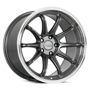 Katana Hr06 Wheels Rims 18x9.5 5x120 Gloss Gunmetal Machined Lip 38mm | HR06-189545GMML38