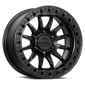 Lock Offroad Trail Wheels Rims 20x9 8x165.1 Matte Black W/ Matte Black Ring 1mm | TRAIL-2986MB
