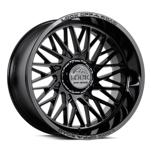 Lock Extreme Bandit Wheels Rims 20x9 6x135 6x139.7 Gloss Black 1mm | BANDIT-2936GB