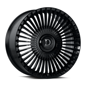 Dolce Luxury Trento Wheels Rims 22x8.5 5x112 5x114.3 Gloss Black 38mm | TRENTO-228512GB
