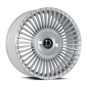Dolce Luxury Trento Wheels Rims 22x8.5 5x114.3 5x120 Gloss Silver With Brushed Face 38mm | TRENTO-228514GSBF