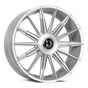 Dolce Luxury Mirelli Wheels Rims 24x9 5x112 5x120 Gloss Silver With Brushed Face 28mm | MIRELLI-249010GSBF