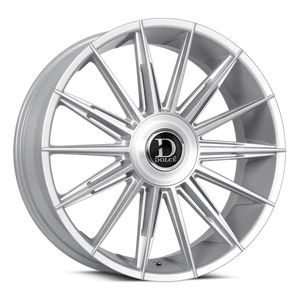 Dolce Luxury Mirelli Wheels Rims 24x10 5x112 5x120 Gloss Silver With Brushed Face 20mm | MIRELLI-241010GSBF20